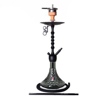 Большой кальян на одну персону с силиконовой трубкой AMY Deluxe 072.01 Alu Antique Berry (80 см) черный 1151627 фото