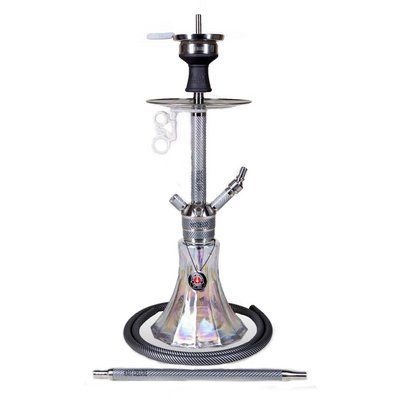 Кальян на 1 персону с силиконовой трубкой AMY Deluxe SS 22.02R Carbonica Pride S (65 см) 1151659 фото