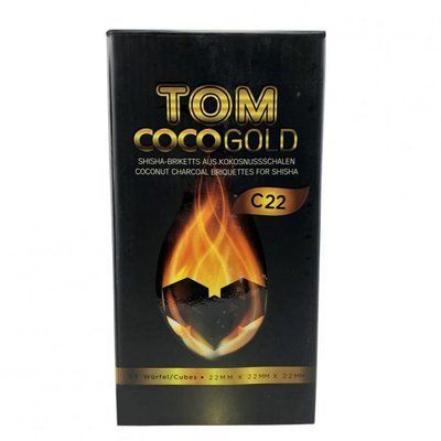 Уголь кокосовый Tom COCO Gold 1кг/96шт - В Коробке (Том кокоча) 482000667 фото
